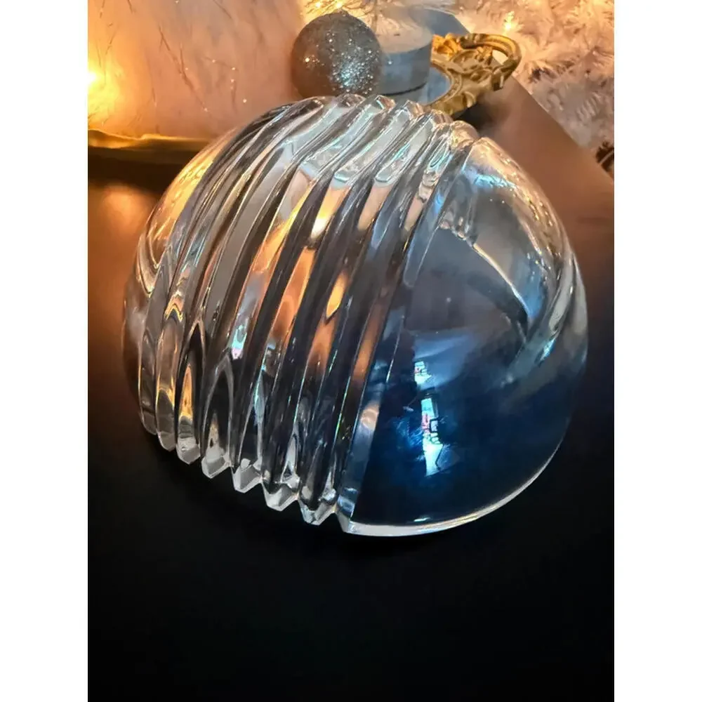Tiffany & Co Crystal Swirl Centerpiece Bowl 6.5” Monogram HJP